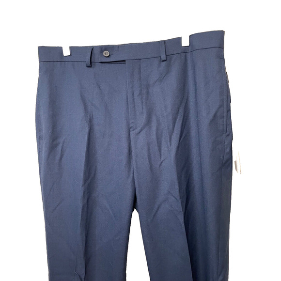 NWT Calvin Klein Men's Slim-Fit Dress Pants in Navy Blue Size 34W 32L - Picture 2 of 12